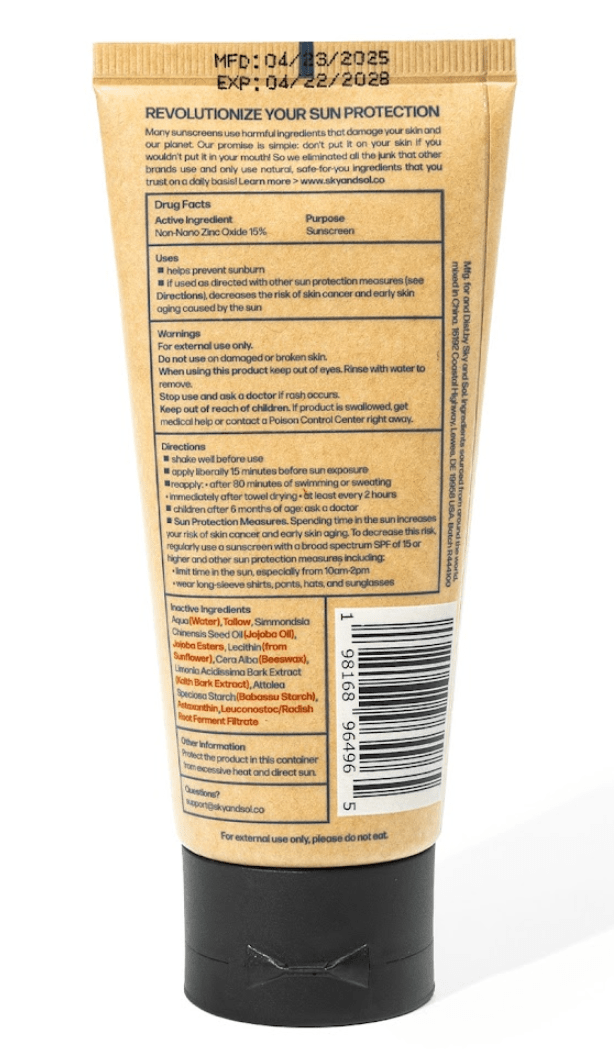 Sky and Sol Everyday Sunscreen SPF 30 2-pack Sky & Sol